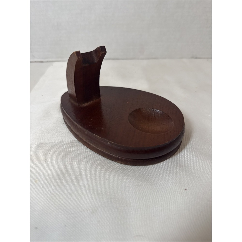 Fairfax Wooden Single Pipe Stand Holder Made in USA Vintage Tobacco Smoking